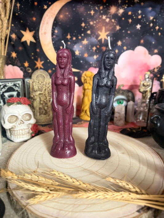 Divine Feminine Beeswax Goddess Candles